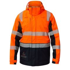 Flame Buster Volt FR Hi Vis Wet Weather Segmented Tape Jacket_ Or