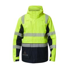 Flame Buster Volt FR Hi Vis Wet Weather Segmented Tape Jacket_ Ye