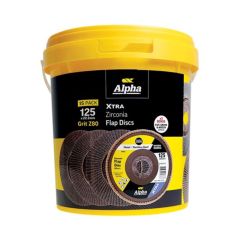 Flap Disc Gold Inox_Stainless 125mm x ZK80 Grit x 15 Bulk Tub _ B