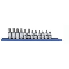 GearWrench 80580 12 Pc_ 3_8” Drive Hex Bit Metric Socket Set