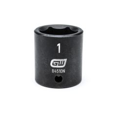 GearWrench 84510N 1” 1_2” Drive SAE 6 Pt_ Standard Impact Socket