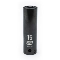 GearWrench 84573N 15mm 1_2” Drive Metric 6 Pt_ Deep Impact Socket