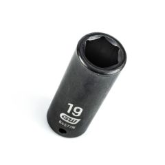 GearWrench 84577N 19mm 1_2” Drive Metric 6 Pt_ Deep Impact Socket