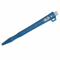 HD Metal Detect_ Retractable Pen_ BLACK Gel Ink_ Blue Housing_ Wh