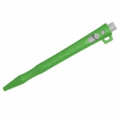 HD Metal Detect_ Retractable Pen_ BLACK Gel Ink_ Green Housing_ W