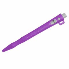 HD Metal Detect_ Retractable Pen_ BLACK Gel Ink_ Purple Housing_ 