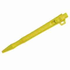 HD Metal Detect_ Retractable Pen_ BLACK Std Ink_ Yellow Housing_ 