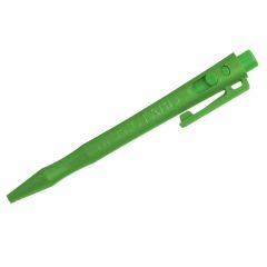 HD Metal Detect_ Retractable Pen_ BLUE Gel Ink_ Green Housing_ Gr