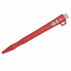 HD Metal Detect_ Retractable Pen_ RED Gel Ink_ Red Housing_ White