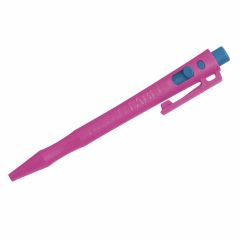 HD Metal Detect_ Retractable Pen_ RED Std Ink_ Pink Housing_ Blue