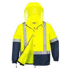 HUSKI Socket Hi Vis Lightweight Jacket w_ 3M Reflective Tape_ Yel