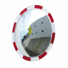 Hi_Vis Round Safety Mirror