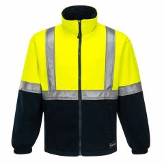 Huski Convoy Hi Vis Fully Lined Zip Front Jacket w_ 3M Reflective