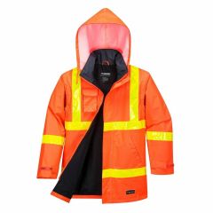 Huski ROADS Hi Vis 2 in 1 Jacket_ Orange