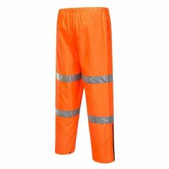 Huski Tarmac Premium Hi Vis Reflective Rainpants_ Orange