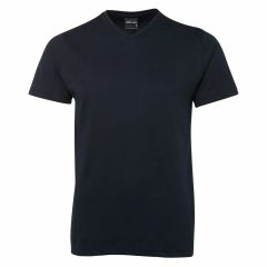 JB's 1VT 100_ Cotton_ V_Neck Tee_ Navy