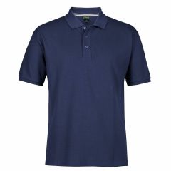 JB's C of C 100_ Cotton Pique Polo_ Short Sleeve_ Jnr Navy