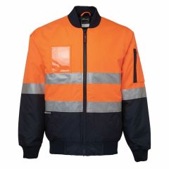 JB's HiVis 2 Tone Reflective Flying Jacket_ Orange_Navy