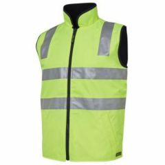 JB's Hi Vis Day _ Night Reversible Vest_ Yellow_Navy