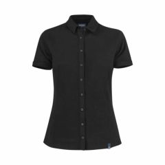 James Harvest Ladies Shellden Short Sleeve Polo_ Black