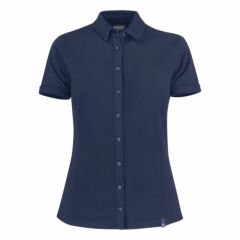 James Harvest Ladies Shellden Short Sleeve Polo_ Navy