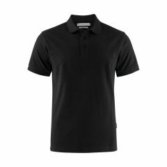 James Harvest Mens Neptune Modern Short Sleeve Polo_ Black