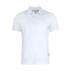 James Harvest SUNSET Modern Mens Polo Short Sleeve Shirt_ White