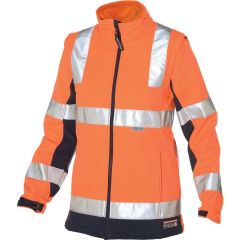 KIMBERLY Ladies Softshell Jacket_ Orange_Navy