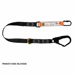 Linq Adjustable Single Leg Lanyard 2m_ 1 x Screw Gate Karabiner_ 