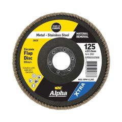 Max Abrase Hawk Gold Series Flap Discs_ 125mm_ Z60 Grit