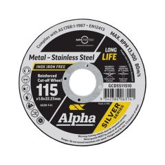 Max Abrase Kestrel Silver Series Cutting Discs_ 115 x 1_0mm