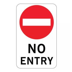 No Entry_ 450 x 450mm Aluminium_ Class 1 Reflective _Australian S