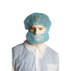 Polypropylene Beard Cover_ Double Loop_ Blue _ Carton_1000