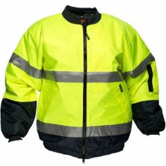 Portwest 2 Tone Reflective Flying Jacket_ Yellow_Navy