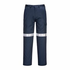 Portwest Flame Retardant Cotton Drill Cargo Pants with 3m Tape_ N