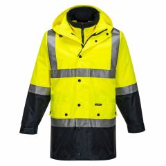 Portwest HiVis 4in1 Jacket_ Yellow_Navy