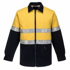 Portwest HiVis Two Tone Reflective Bluey Jacket_ Yellow_Navy