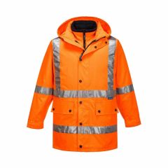 Portwest Hi_Vis Cross_Back with 3M Tape 4 in 1 Jacket_ Orange