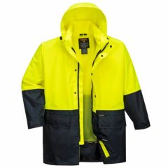 Portwest MJ206 Kimberley Lightweight Hi Vis Rain Jacket_ Yellow_N