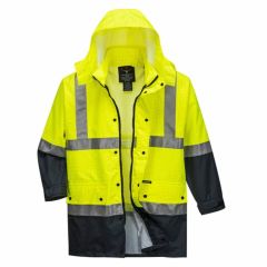 Portwest Mackay Anti Static Jacket_ Yellow_Navy