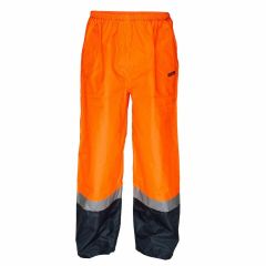 Portwest Wet Weather Pull_on Pants w_ Reflective Tape_ Orange_Nav