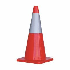 ProChoice 700mm Orange PVC Traffic Cone with Reflective Tape