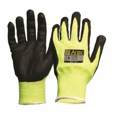 Prochoice Arax® Gold Cut D Gloves_ Hi_Vis Yellow_ Nitrile Sand Di