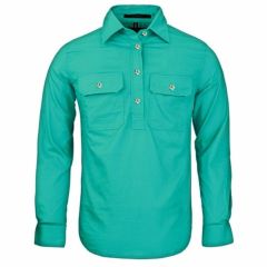 Ritemate Ladies Pilbara Shirt _ Closed Front Light Weight_ Jade