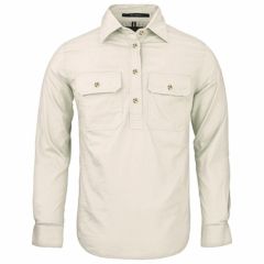 Ritemate Ladies Pilbara Shirt _ Closed Front Light Weight_ Stone