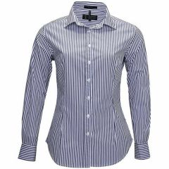 Ritemate Pilbara Ladies Long Sleeve Shirt_ Navy_White