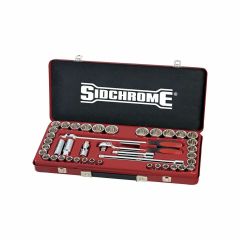 Sidchrome 1_2_ 41PC AF_MET 3_8''_1 1_4''_ 8_32mm Socket Set