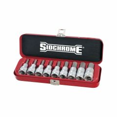 Sidchrome SCMT14465 9pce 1_2” Drive Imperial In_Hex Socket Set