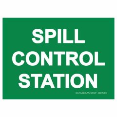 Spill Control Station Sign