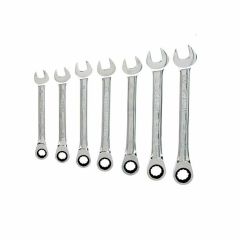 Stanley Spanner Set Ring _ Open End Ratchet Met 7pc